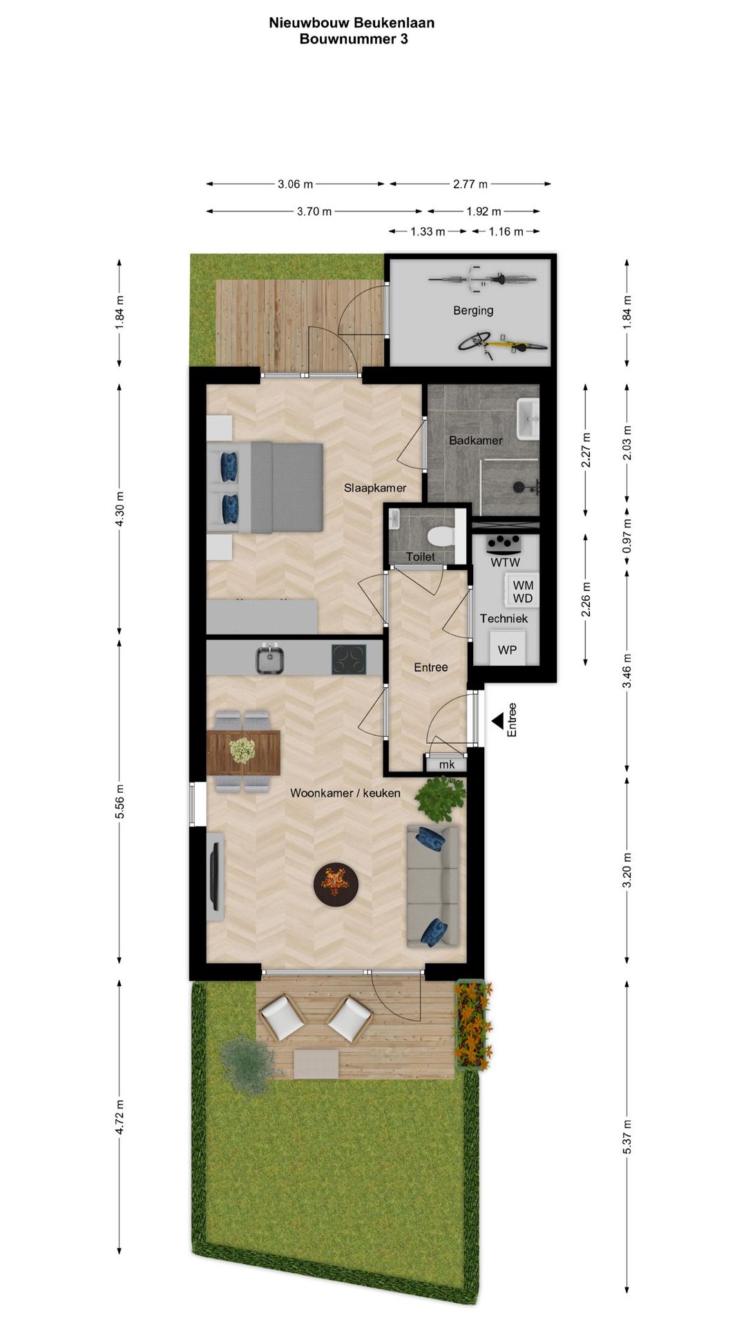 Foto 7 van Benedenwoning (Bouwnr. 3)