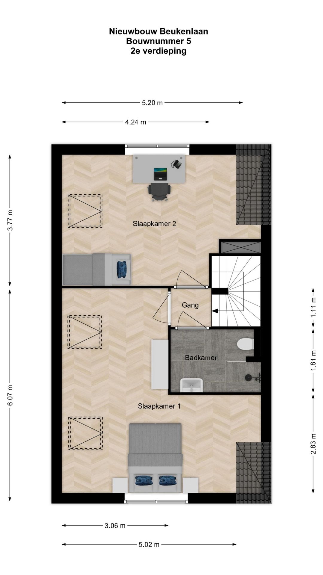 Photo 9 of Hoek bovenwoning (Bouwnr. 5)