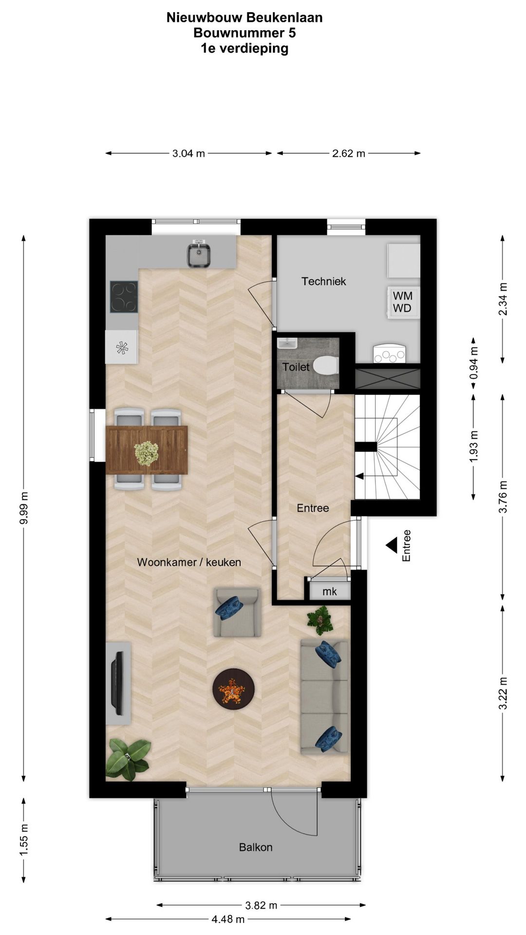 Photo 8 of Hoek bovenwoning (Bouwnr. 5)