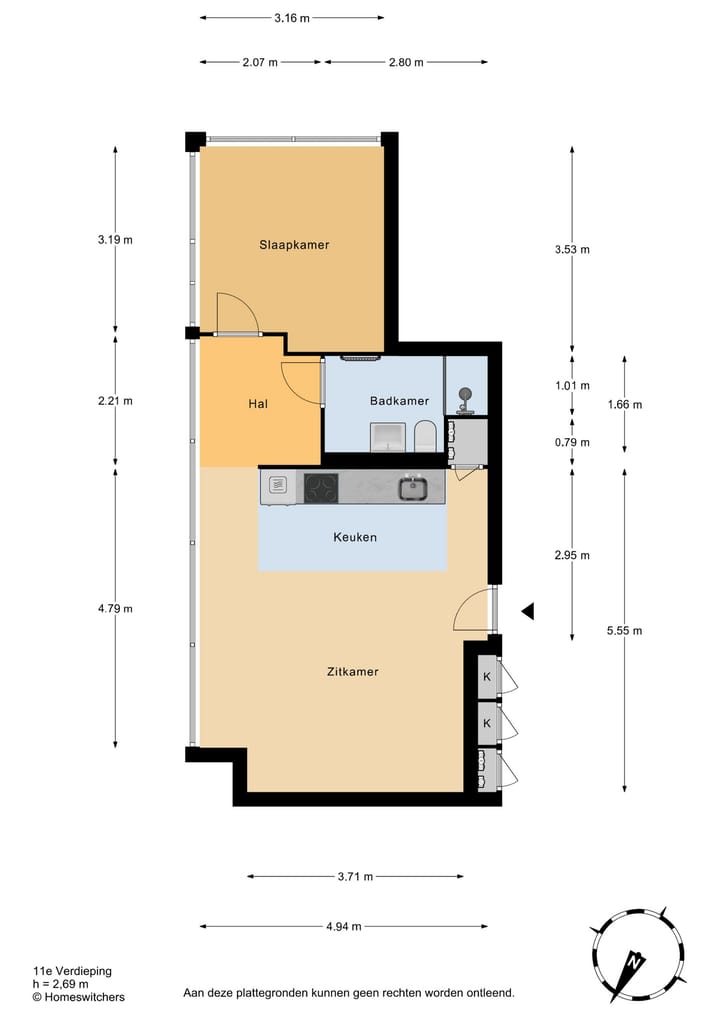 Appartement te koop: Volmerlaan 4F111, Rijswijk (Zh)