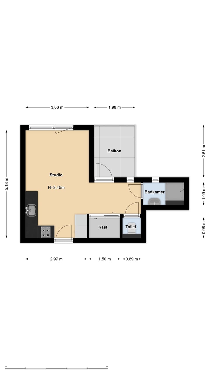 Studio te koop: Anthoniedijk 9T, Utrecht