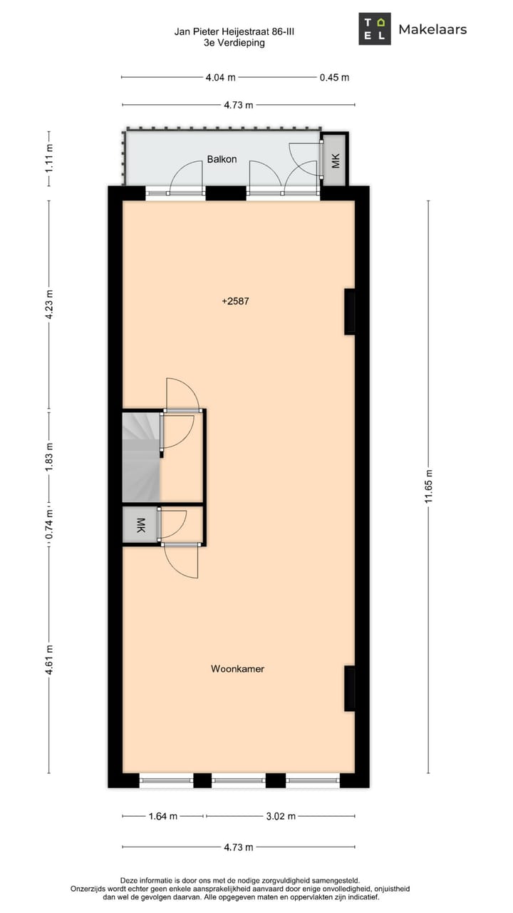 Appartement te koop: Jan Pieter Heijestraat 86-3, Amsterdam