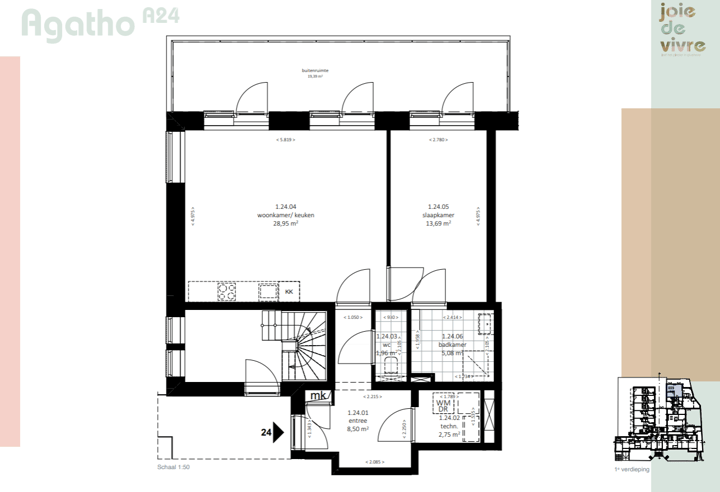Foto 2 van Joie de Vivre | appartement | Agatho (Bouwnr. A24)