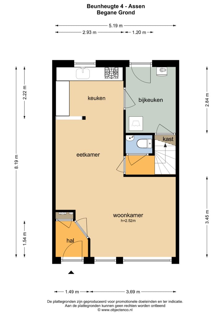 Tussenwoning te koop: Beunheugte 4, Assen