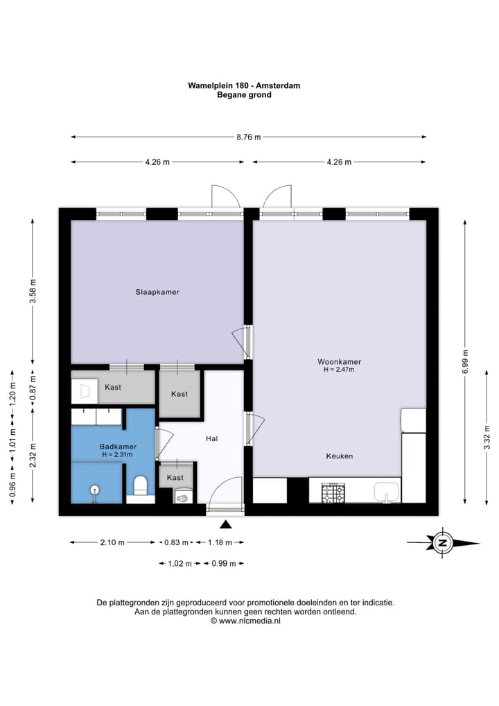 Appartement te koop: Wamelplein 180, Amsterdam