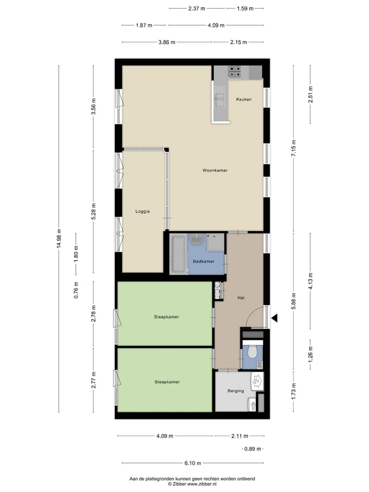 Appartement te koop: Burgemeester Knappertlaan 16F, Schiedam