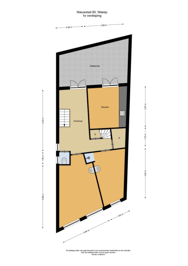 Tussenwoning te koop: Nieuwstad 60, Weesp