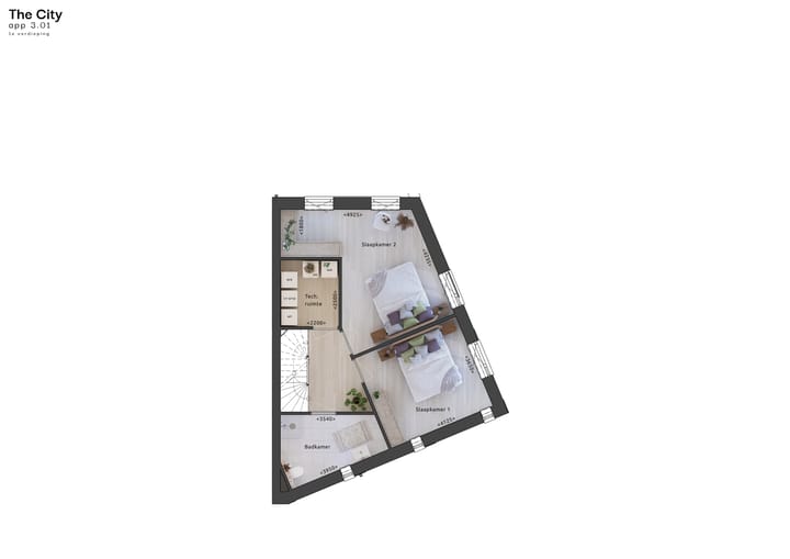 Foto 3 van Royale hoekwoning T1 (Bouwnr. 3.01)