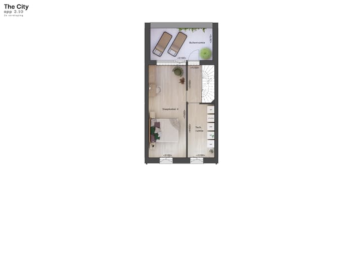 Foto 4 van Tussenwoning met dakterras (Bouwnr. 3.10)