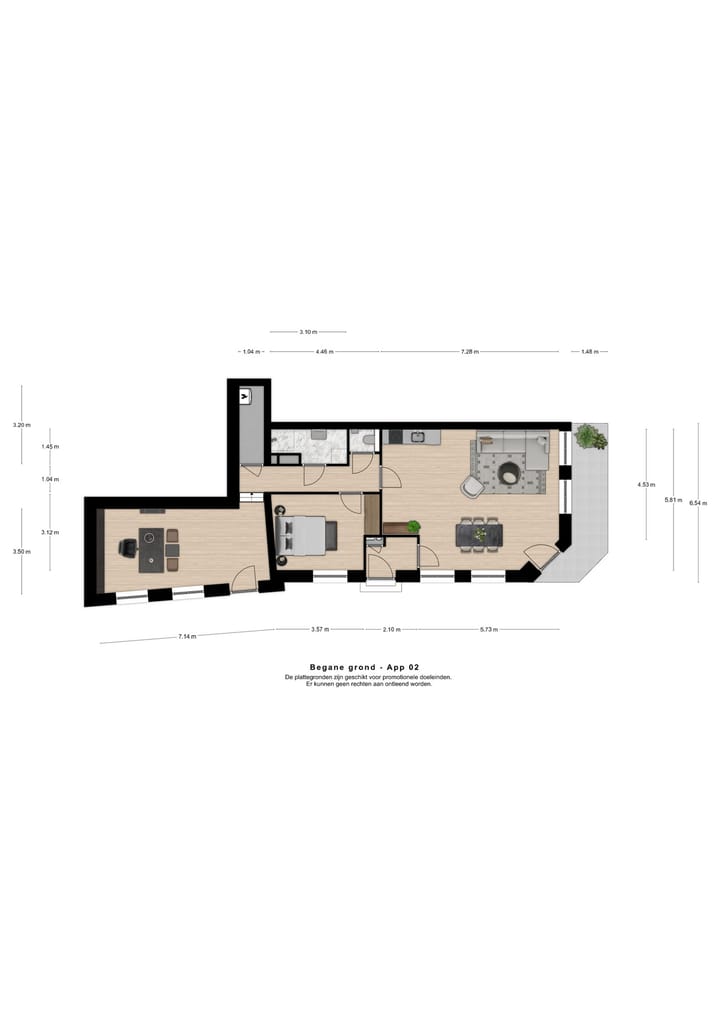 Appartement te huur: Prinsenstal 6, Grave