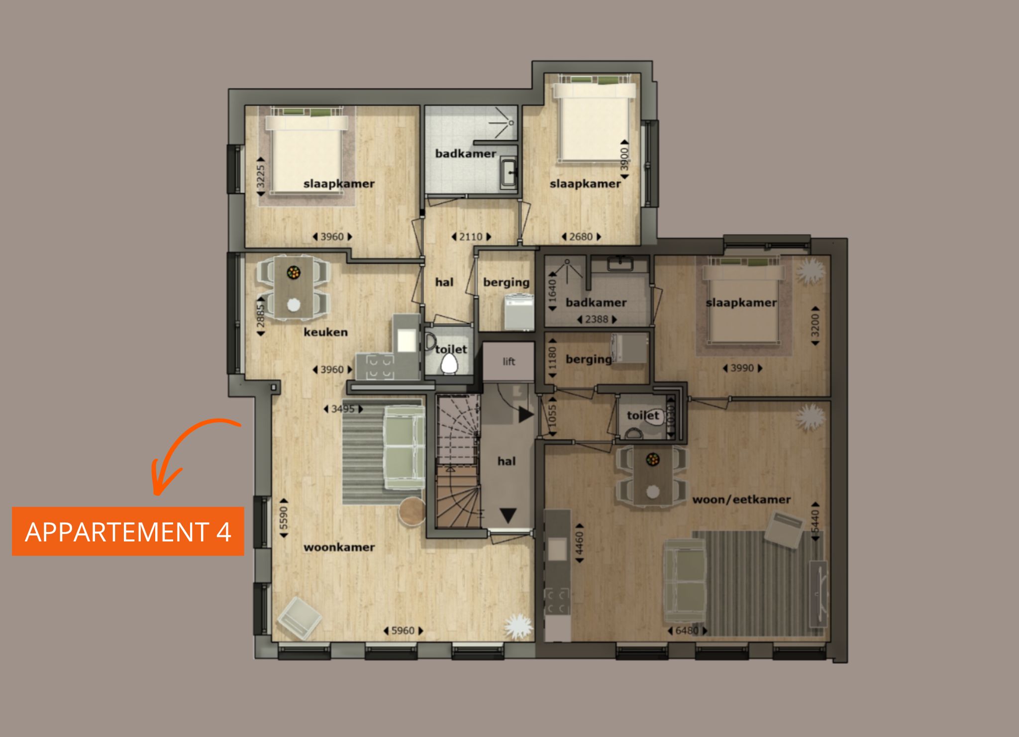 Foto 3 van Type B - Appartement met 2 slaapkamers (Bouwnr. 4)
