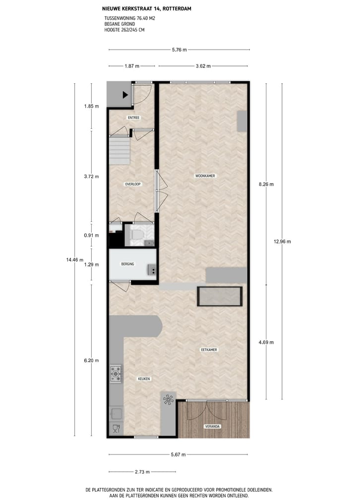 Tussenwoning te koop: Nieuwe Kerkstraat 14, Rotterdam