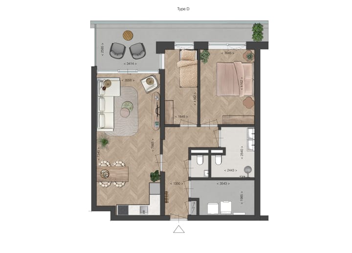 Foto 3 van Tussenappartement (Bouwnr. 4)