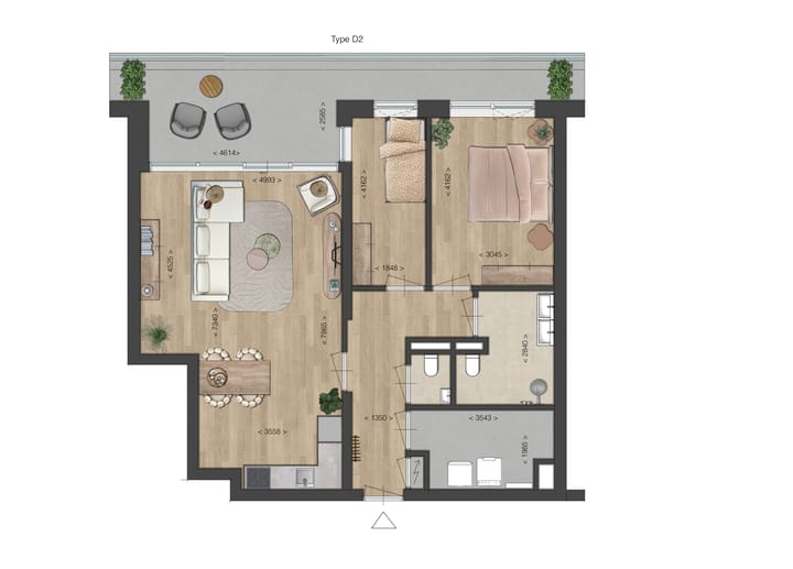 Foto 3 van Tussenappartement (Bouwnr. 11)