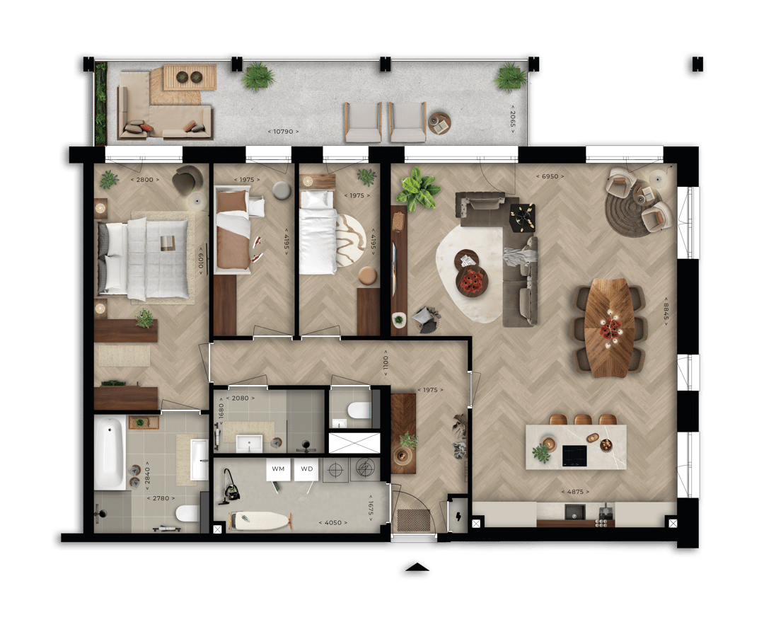 Foto 7 van 4-kamer appartement (Bouwnr. D1.15)