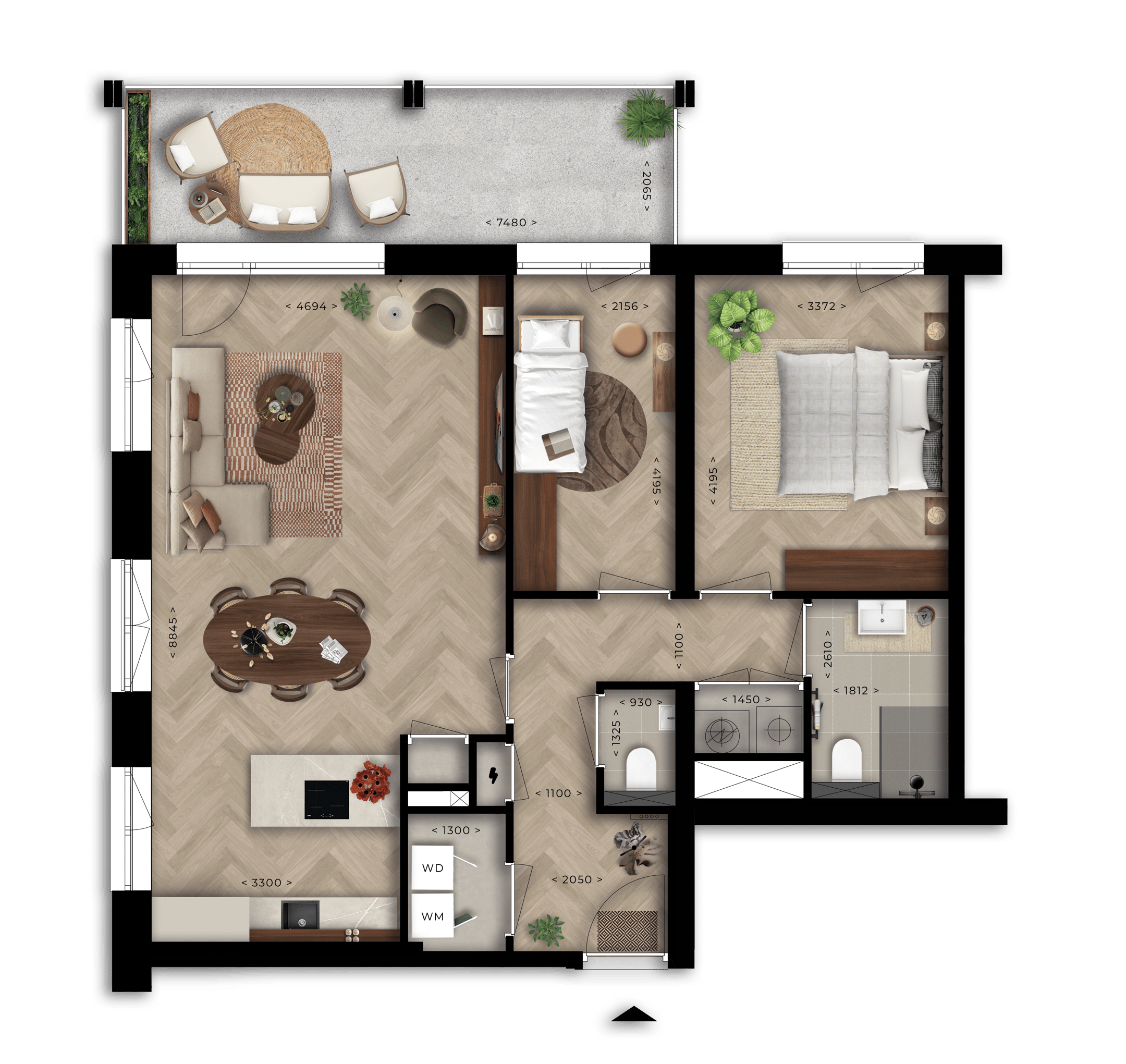 Photo 9 of 3-kamer appartement (Bouwnr. D1.28)