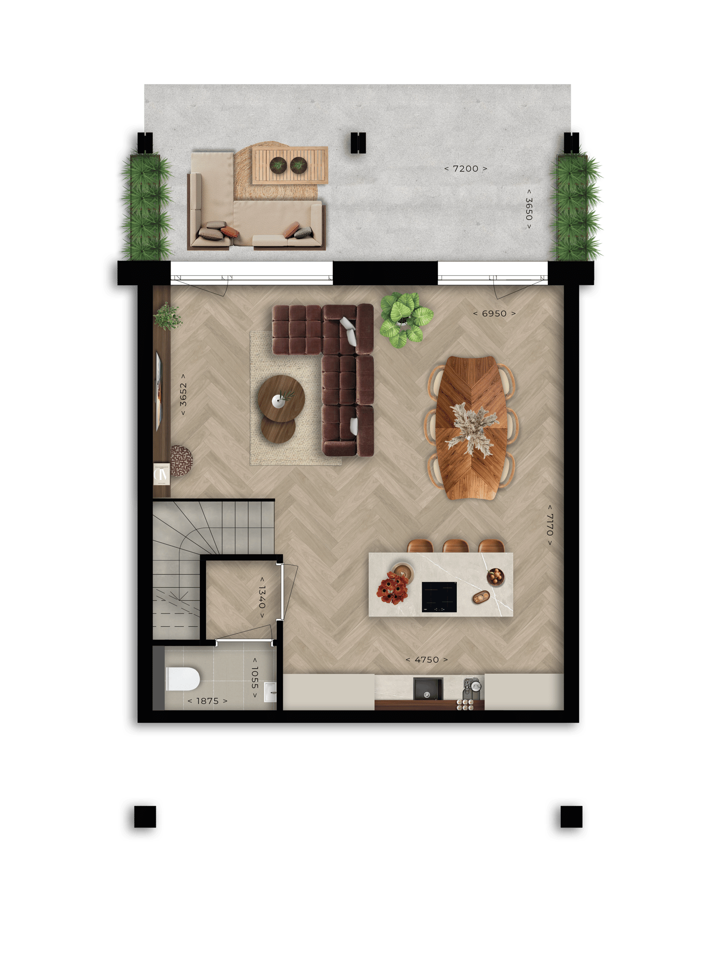 Foto 10 van 4-kamer maisonnette (Bouwnr. D1.04)