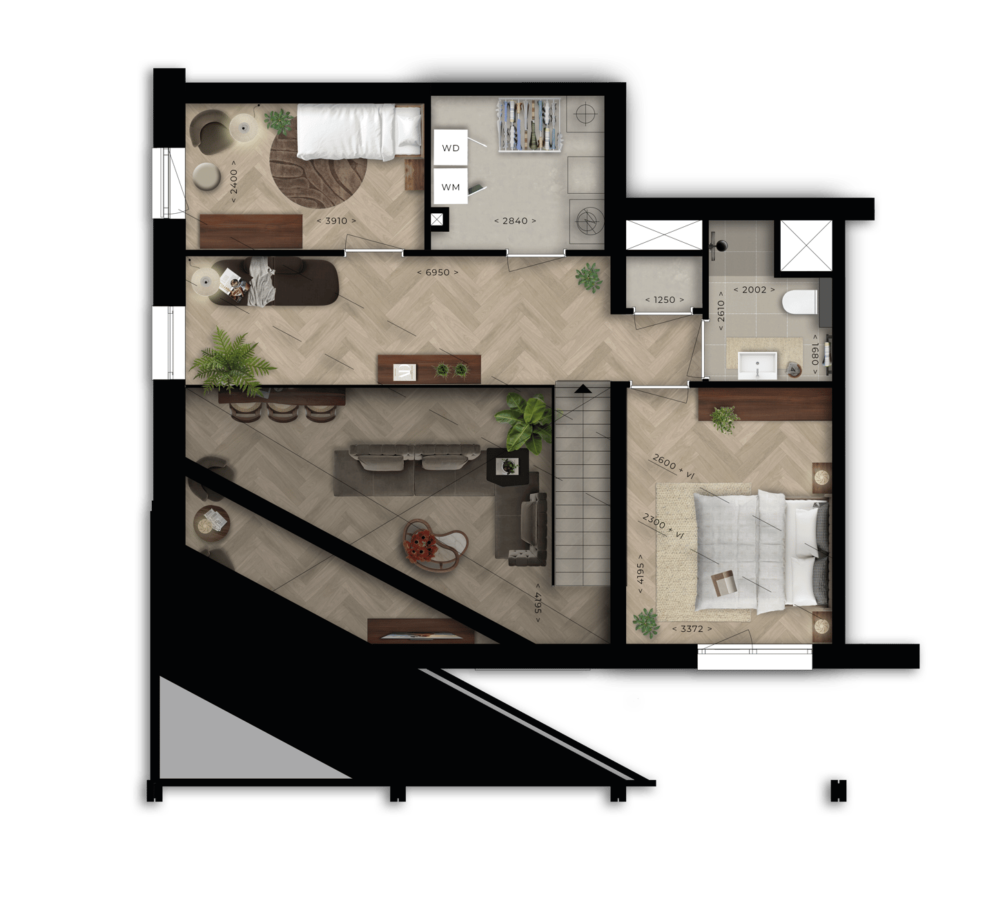 Photo 10 of Tweelaags 4-kamerappartement (Bouwnr. D1.40)