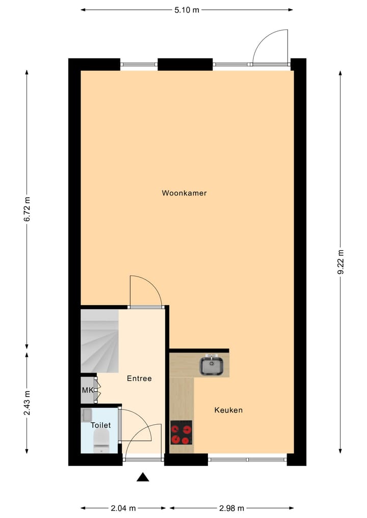 Tussenwoning te koop: Ardennenlaan 22, Oldenzaal
