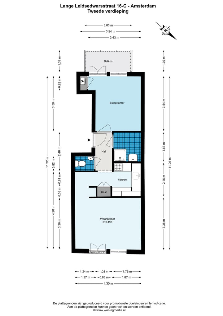 Appartement te koop: Lange Leidsedwarsstraat 16C, Amsterdam