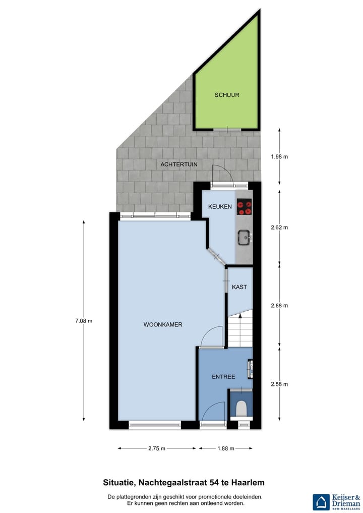 Tussenwoning te koop: Nachtegaalstraat 54, Haarlem