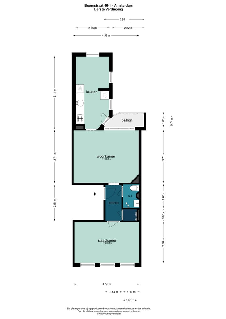 Appartement te koop: Boomstraat 40-1, Amsterdam