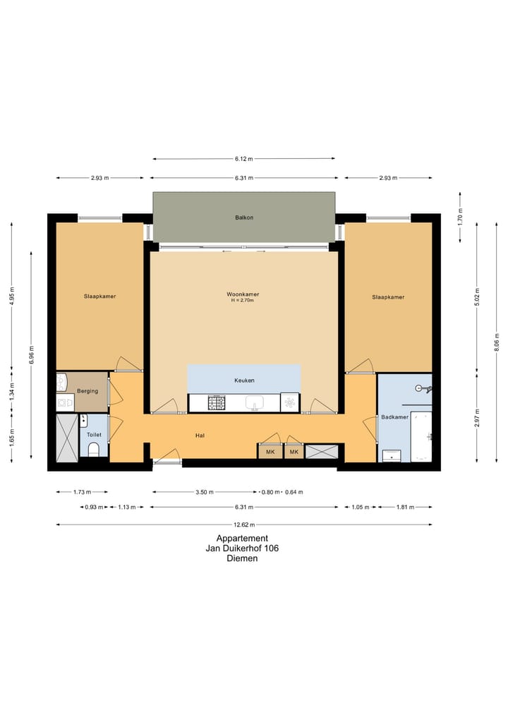 Appartement te koop: Jan Duikerhof 106, Diemen