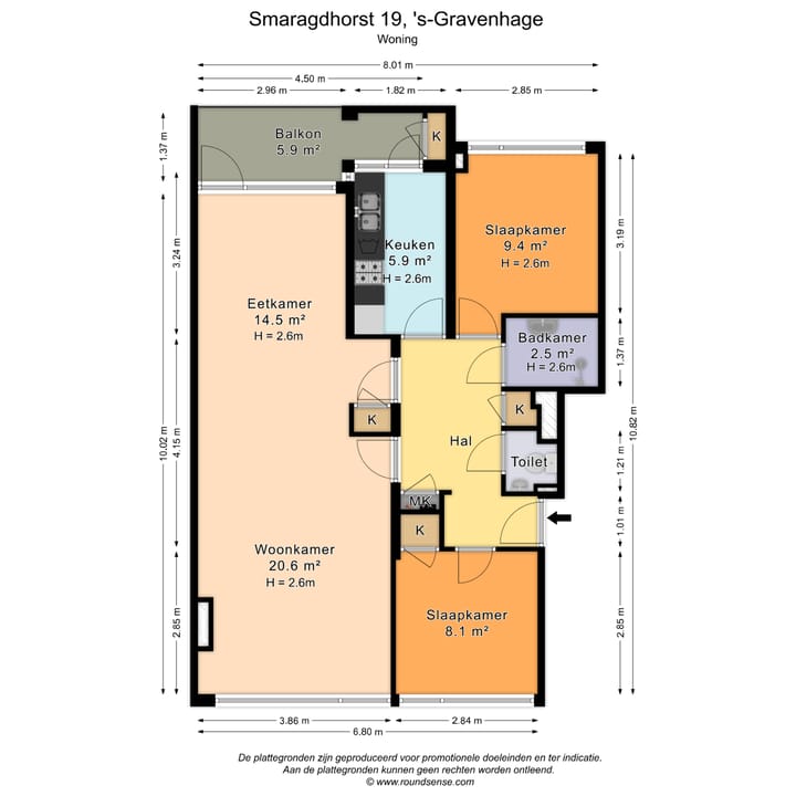 Appartement te koop: Smaragdhorst 19, 'S-Gravenhage