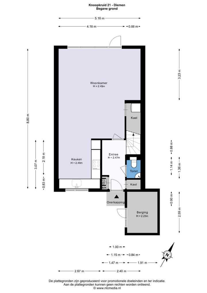 Hoekwoning te koop: Knoopkruid 21, Diemen