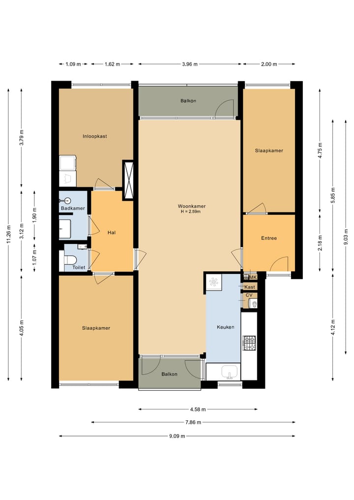 Appartement te koop: Maasstraat 140, Almelo