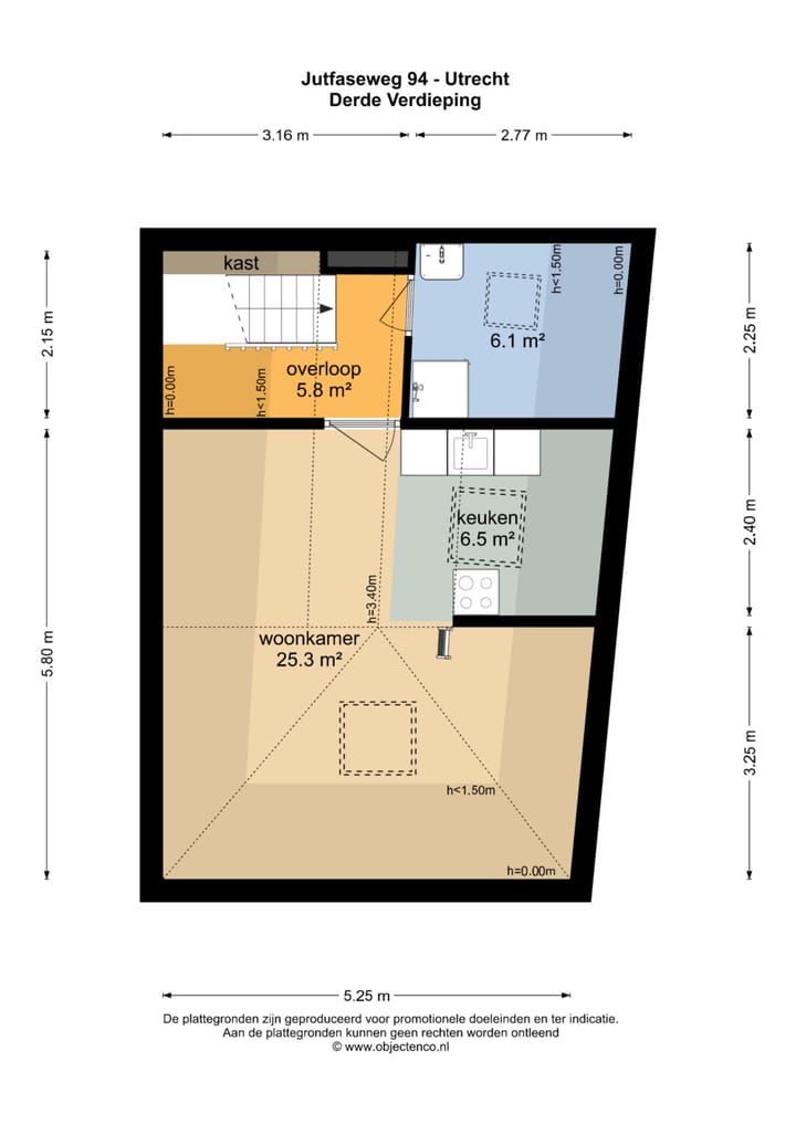 Appartement te koop: Jutfaseweg 94, Utrecht