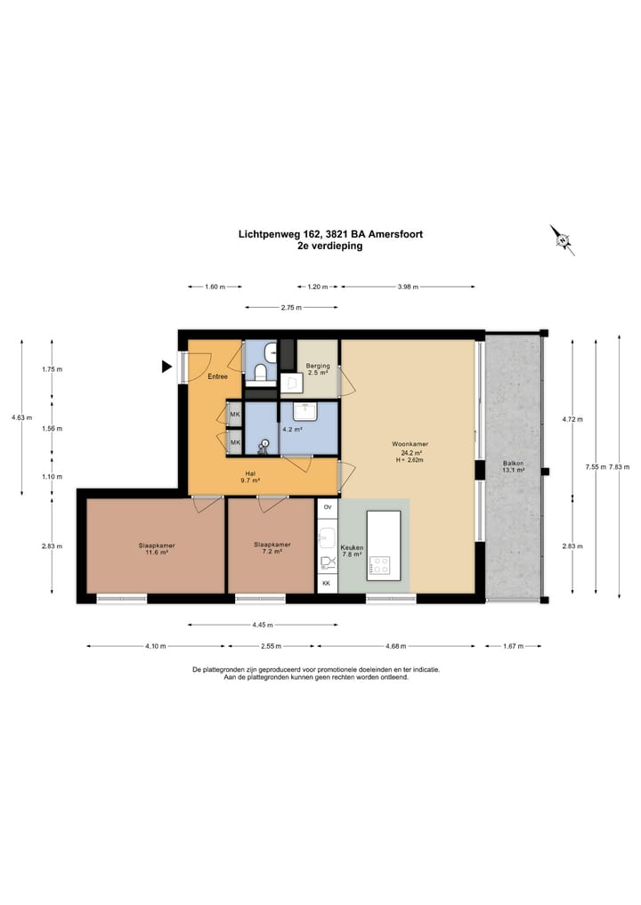 Appartement te koop: Lichtpenweg 162, Amersfoort