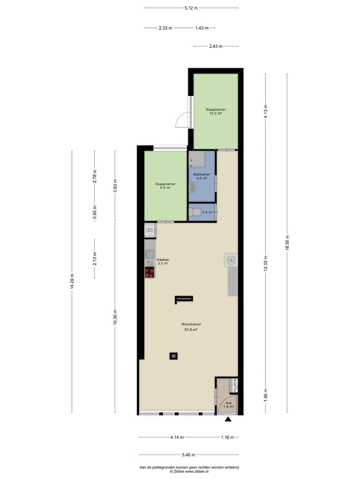 Appartement te koop: Nije Buorren 2C, Bakkeveen