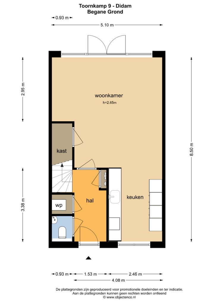 Tussenwoning te koop: Toornkamp 9, Didam