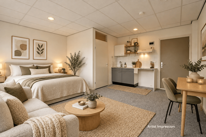Studio te koop: Stadsbrink 1K104, Wageningen
