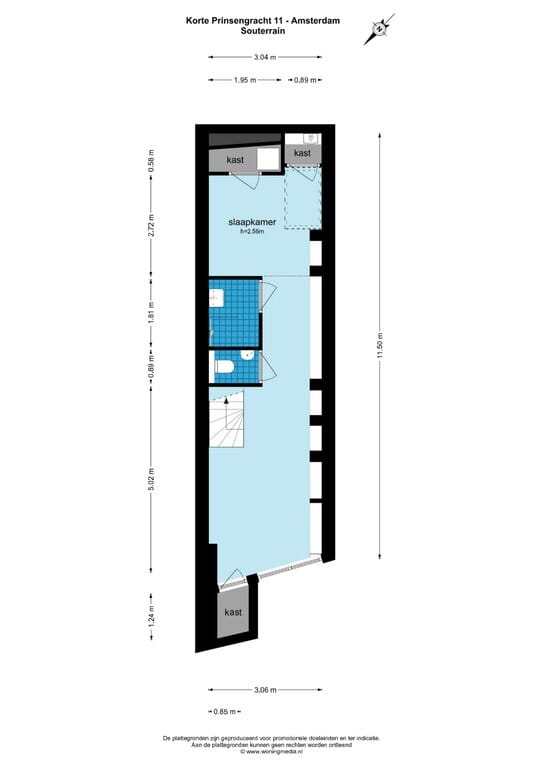 Appartement te huur: Korte Prinsengracht 11B, Amsterdam