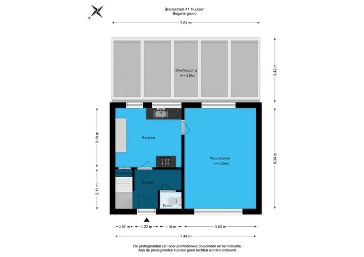 Tussenwoning te koop: Bredestraat 41, Huissen