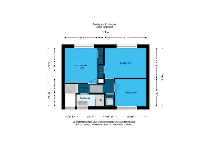 Tussenwoning te koop: Bredestraat 41, Huissen