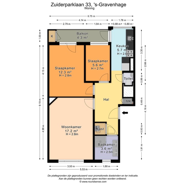 Appartement te koop: Zuiderparklaan 33, 'S-Gravenhage