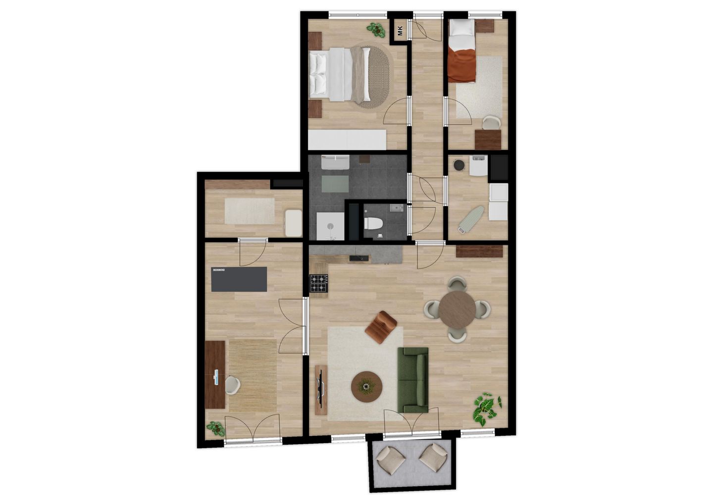 Foto 4 van Appartement (Bouwnr. 2.2)