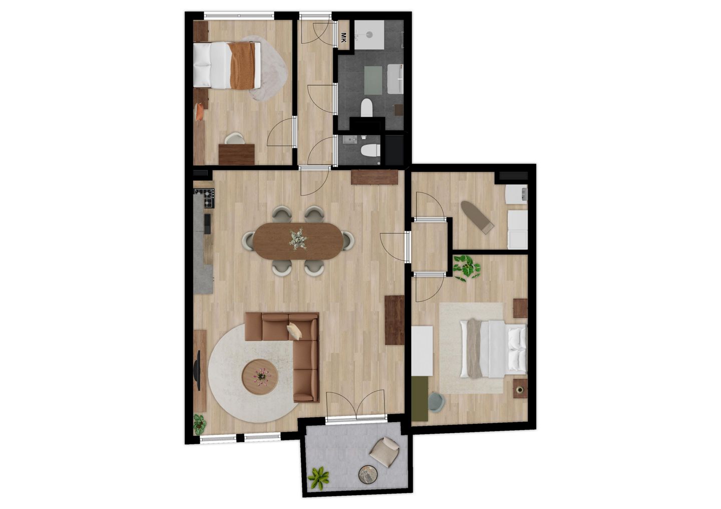 Foto 4 van Appartement (Bouwnr. 1.4)