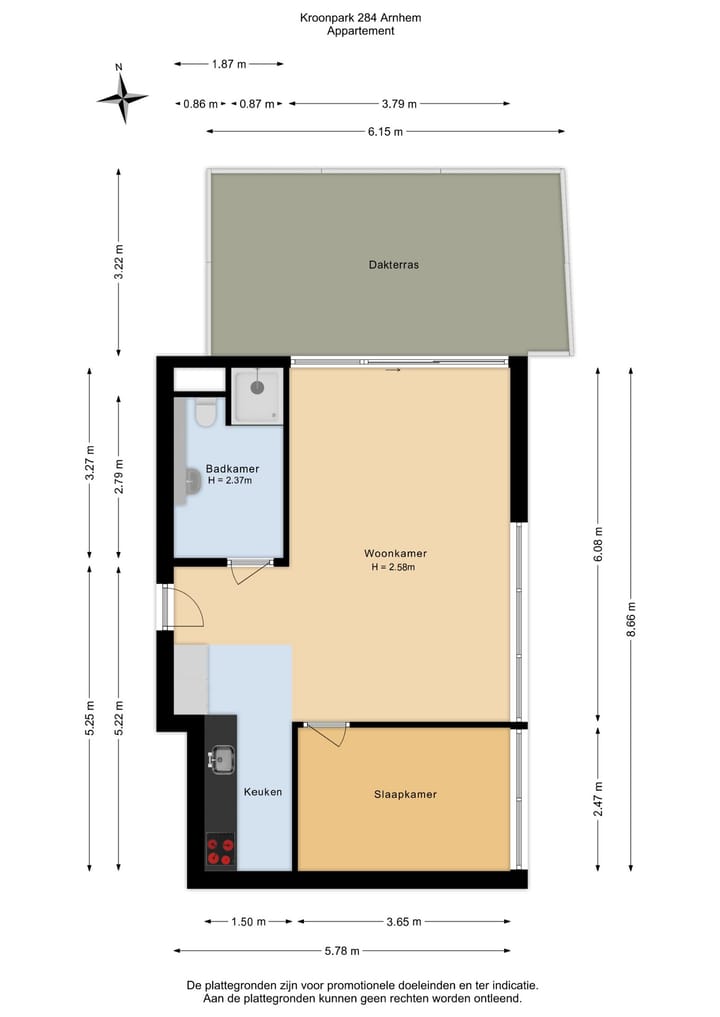 Appartement te koop: Kroonpark 284, Arnhem