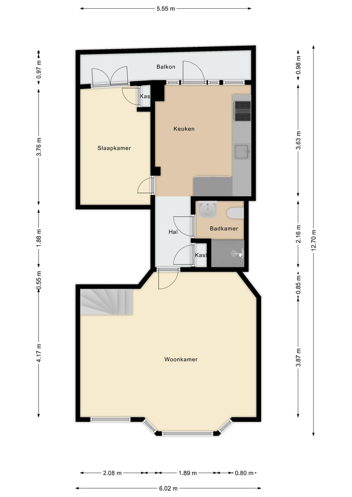 Appartement te huur: Elandsgracht 97-3, Amsterdam