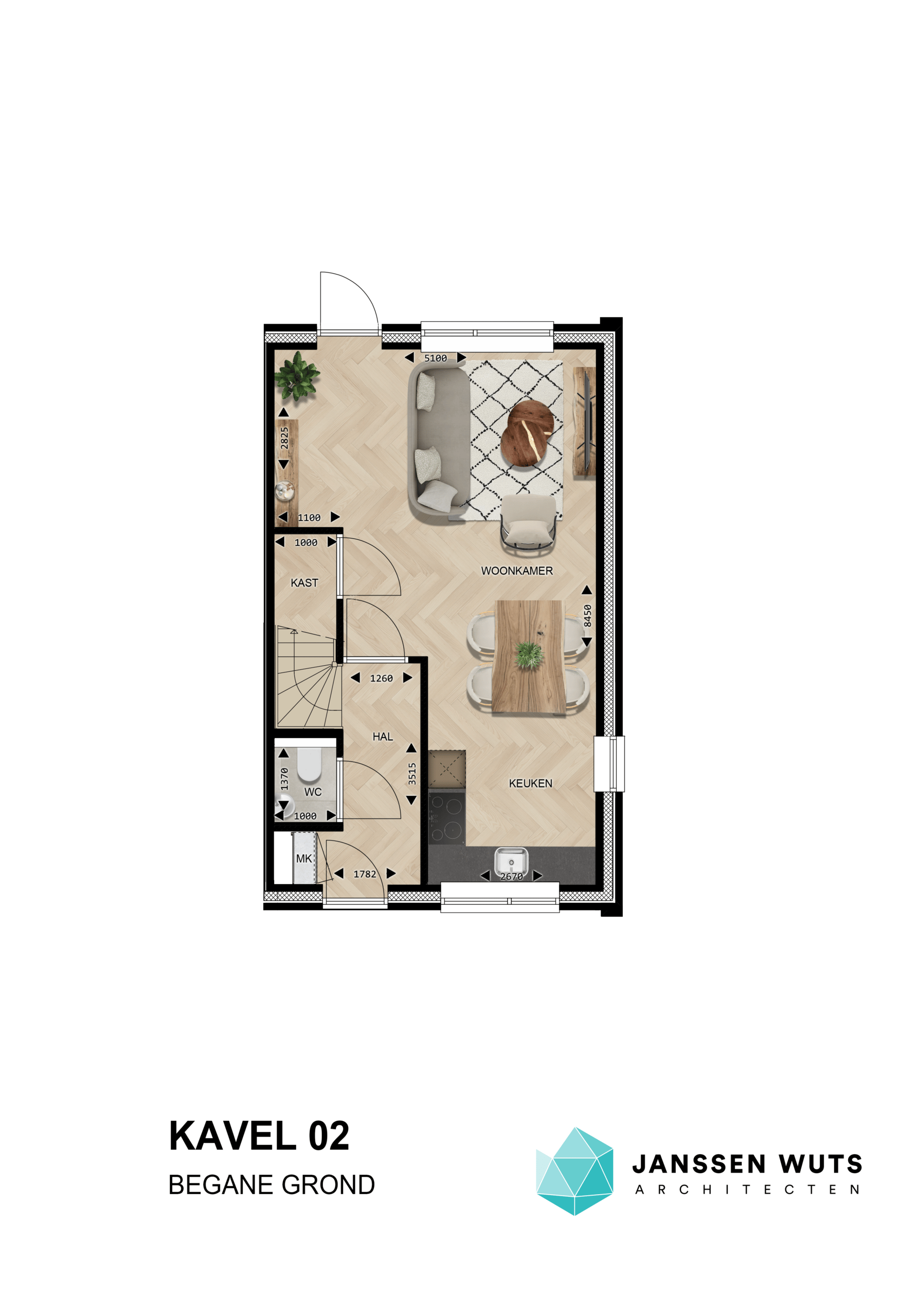 Foto 6 van Klapstraat 2-onder-1-kapwoningen