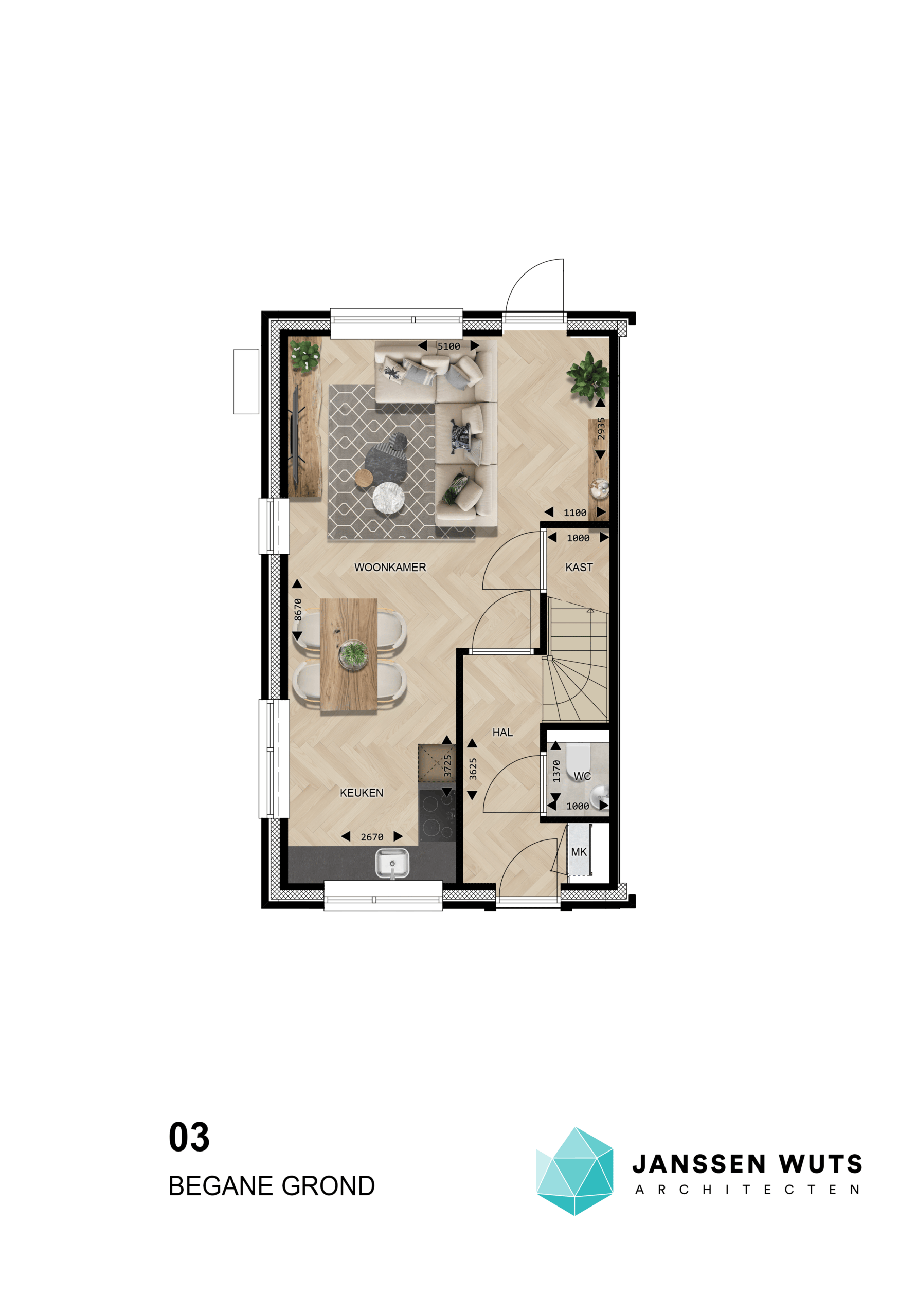 Foto 9 van Klapstraat 2-onder-1-kapwoningen