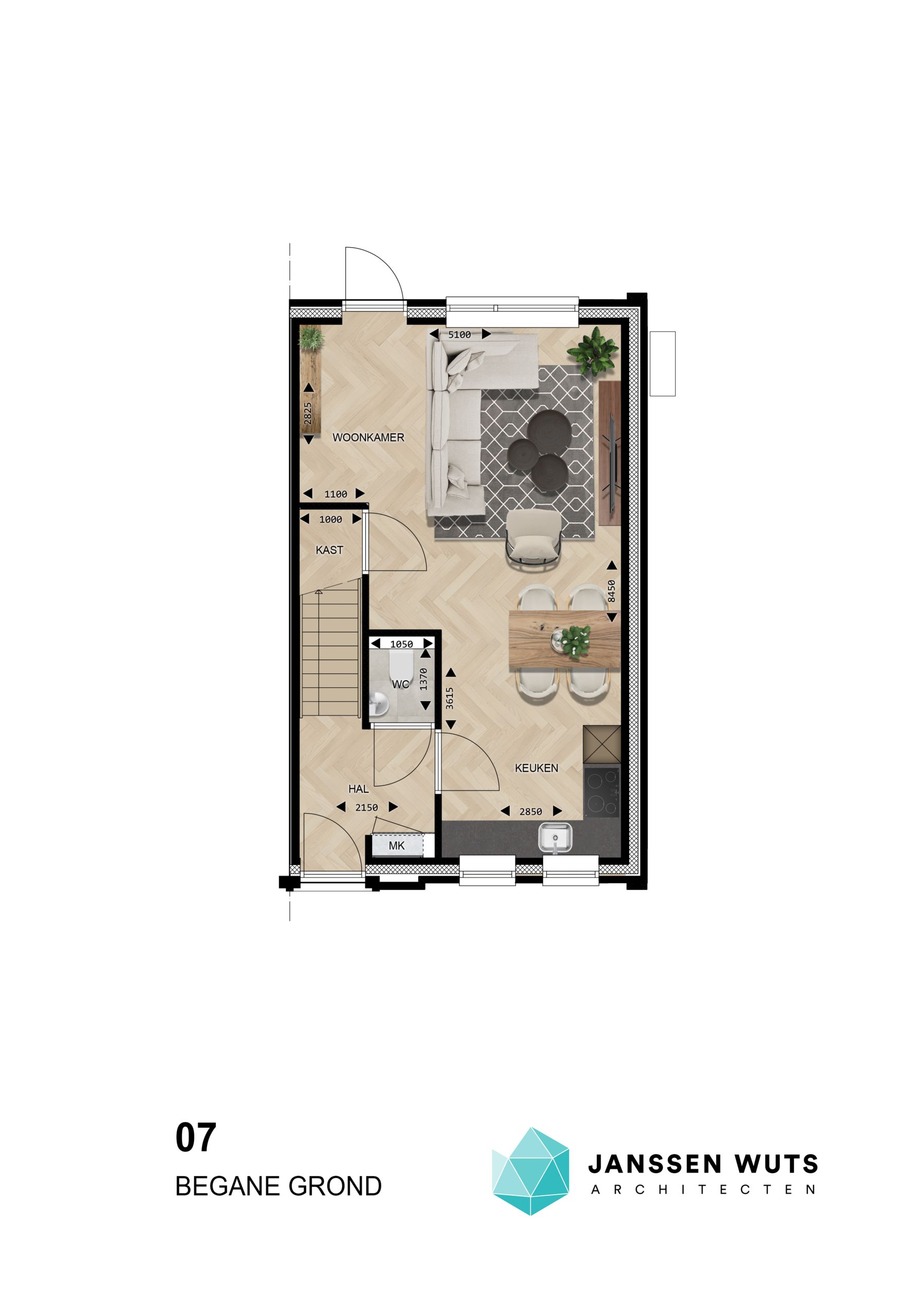 Foto 21 van Klapstraat 2-onder-1-kapwoningen