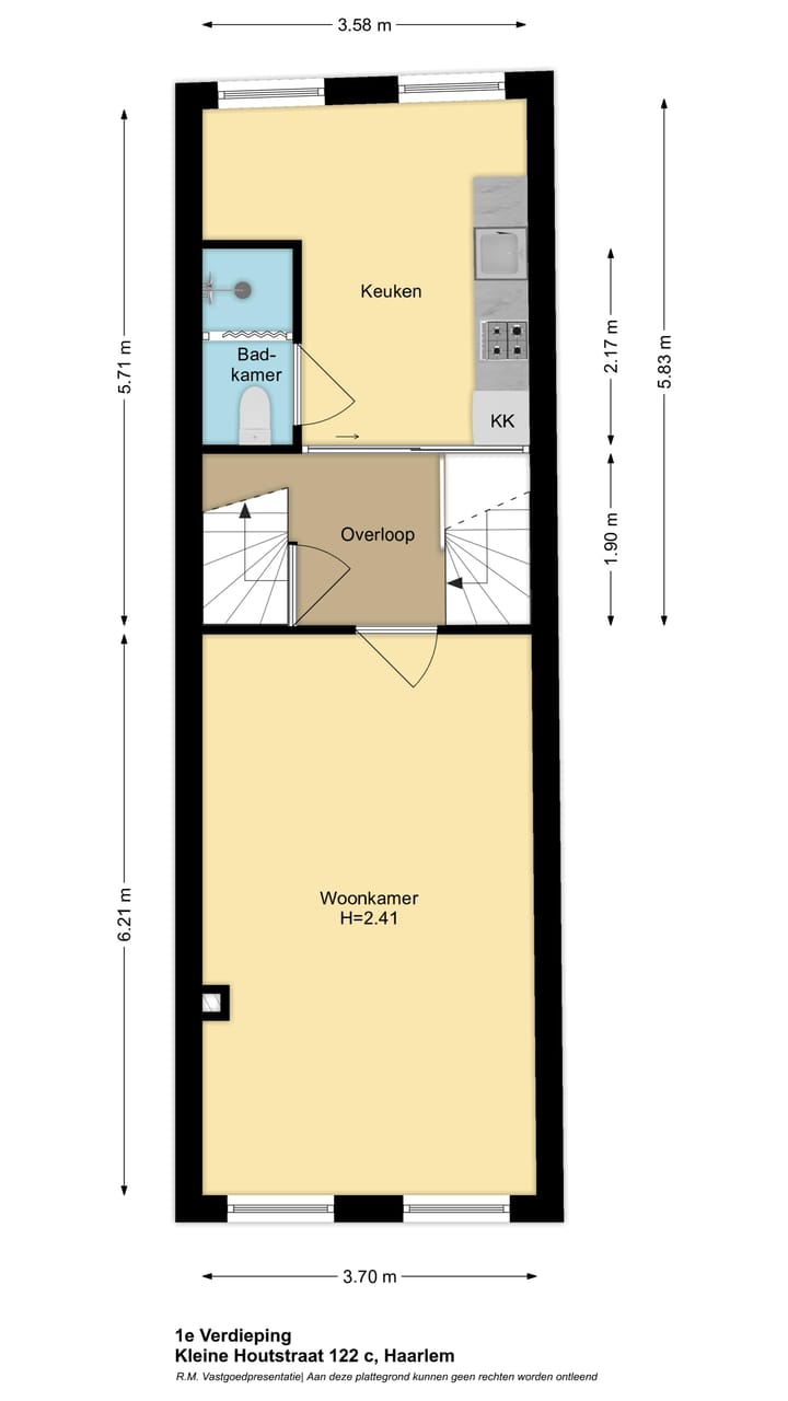Appartement te koop: Kleine Houtstraat 122C, Haarlem
