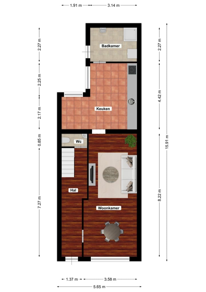 Tussenwoning te koop: Rolduckerstraat 41, Kerkrade