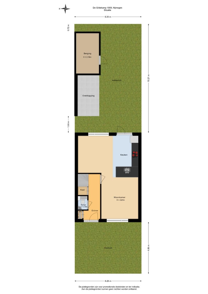Tussenwoning te koop: de Gildekamp 1008, Nijmegen