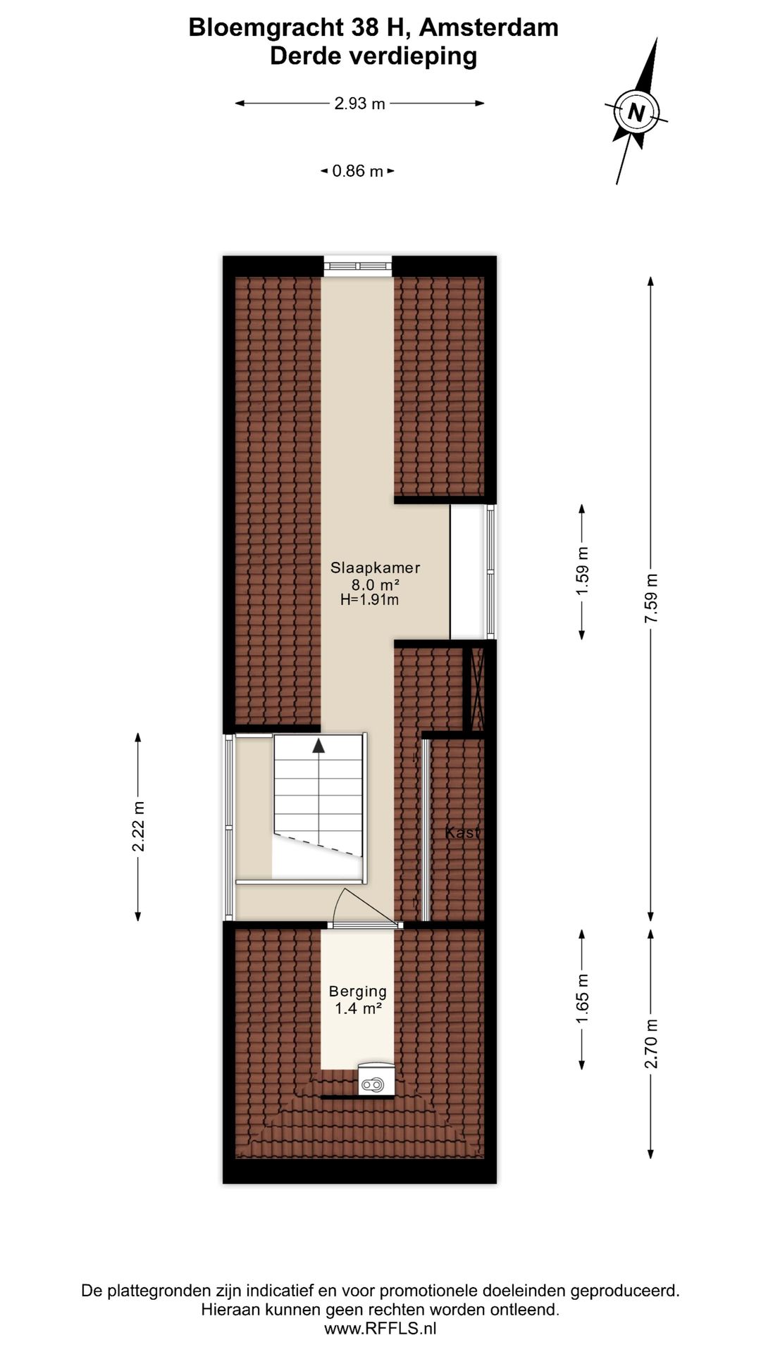 Foto 46 van Bloemgracht 38-H